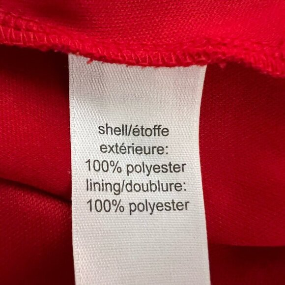 Maurices Womens A Line Dress Red Multicolor Floral Faux Wrap Short Sleeve S - Picture 9 of 10